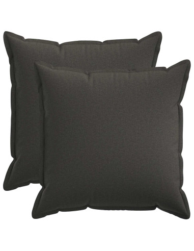 Cuscino con cuscino HOUTEN 2 pz Grigio Scuro Lino