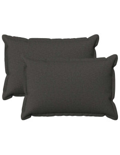 Cuscino con cuscino HOUTEN 2 pz Grigio Scuro Lino