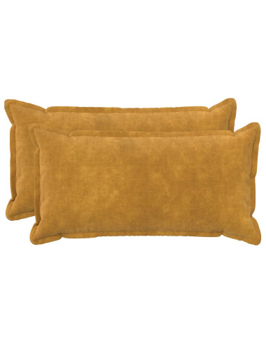 Cuscino con cuscino HOUTEN 2 pz Giallo Fleece in microfibra