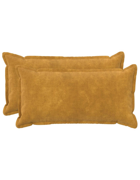 Cuscino con cuscino HOUTEN 2 pz Giallo Fleece in microfibra
