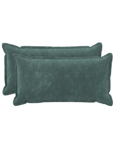 Cuscino con cuscino HOUTEN 2 pz Blu mare Fleece in microfibra