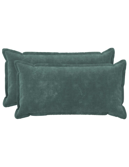 Cuscino con cuscino HOUTEN 2 pz Blu mare Fleece in microfibra