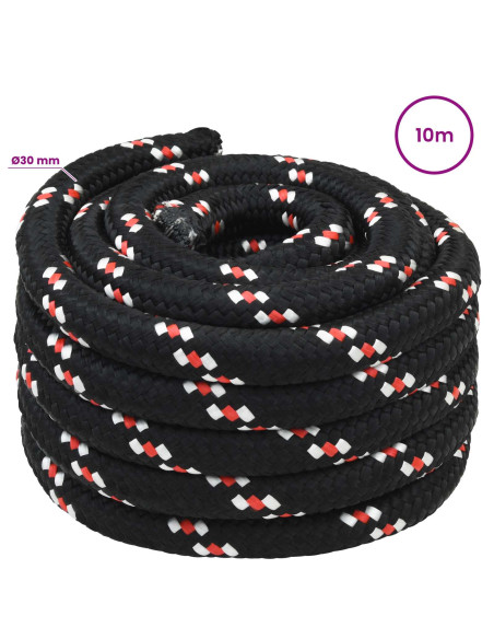Corda multiuso 30 mm 10 m Nero e Rosso PP