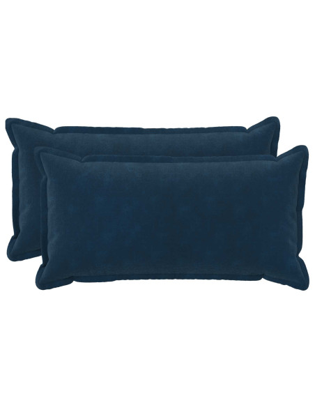 Cuscino con cuscino HOUTEN 2 pz Blu Fleece in microfibra
