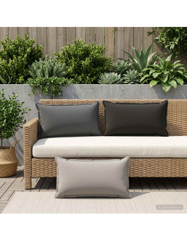 Cuscino con cuscino HOUTEN 12 pz Nero Poliestere