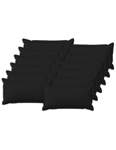 Cuscino con cuscino HOUTEN 12 pz Nero Lino