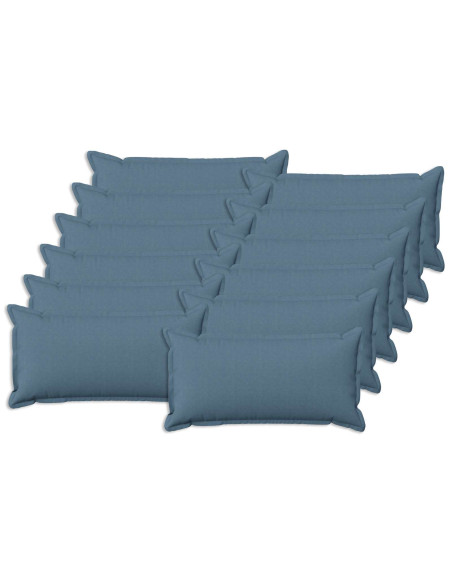 Cuscino con cuscino HOUTEN 12 pz Blu jeans Lino