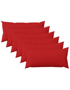 Cuscino con cuscino HEERLEN 6 pz Rosso Tessuto