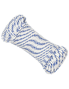 Corda multiuso 3 mm 500 m Bianco e Blu PP 2