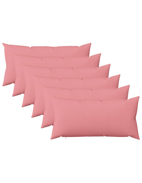 Cuscino con cuscino HEERLEN 6 pz Rosa Tessuto