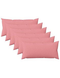 Cuscino con cuscino HEERLEN 6 pz Rosa Tessuto