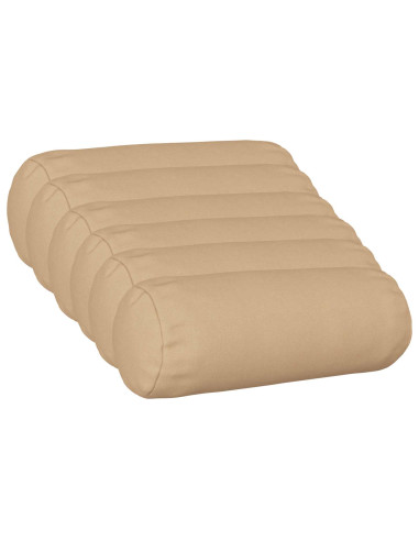Cuscino con cuscino HEERLEN 6 pz Crema Tessuto