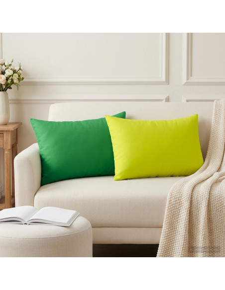 Cuscino con cuscino HEERLEN 2 pz Verde Poliestere