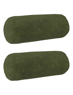 Cuscino con cuscino HEERLEN 2 pz Verde Fleece in microfibra 2