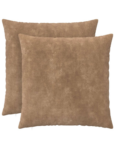 Cuscino con cuscino HEERLEN 2 pz Tortora Fleece in microfibra
