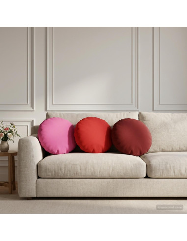 Cuscino con cuscino HEERLEN 2 pz Rosso Poliestere