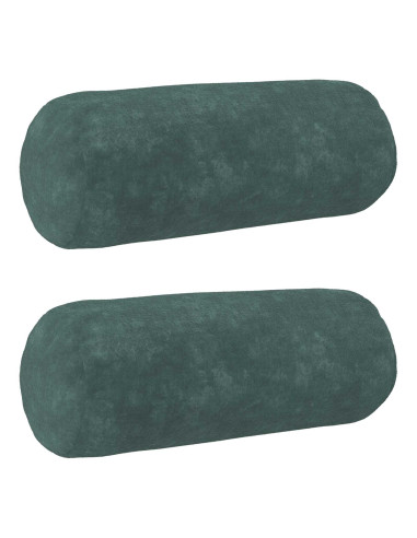 Cuscino con cuscino HEERLEN 2 pz Blu mare Fleece in microfibra