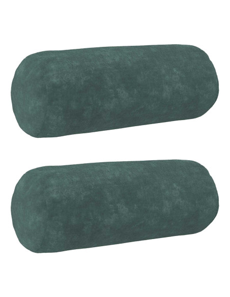 Cuscino con cuscino HEERLEN 2 pz Blu mare Fleece in microfibra