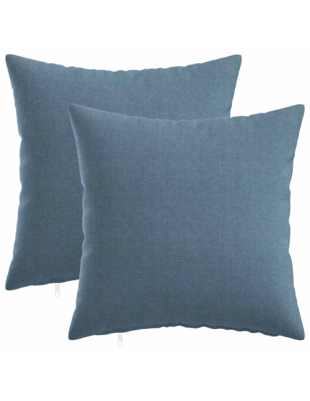 Cuscino con cuscino HEERLEN 2 pz Blu jeans Tessuto