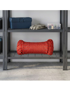 Corda multiuso 4 mm 25 m Rosso PP 105 kg Carico massimo