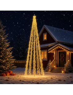 Ghirlande luminose per alberi di Natale 3000 LEDs Bianco caldo
