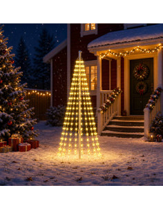 Luci per albero di Natale con 15 LED 270 LED Bianco caldo