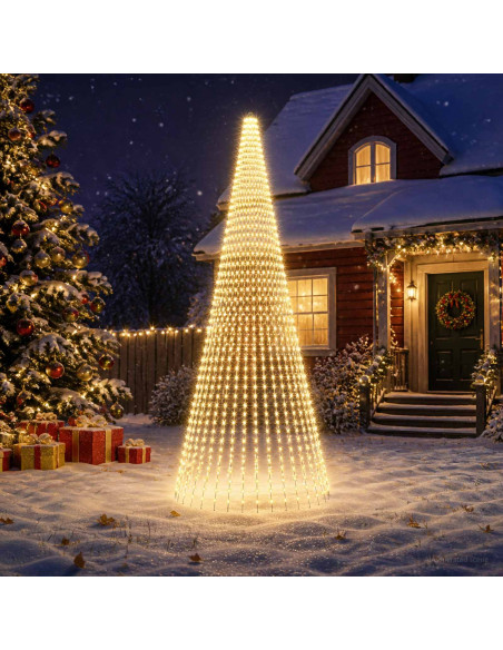 Luci per Albero di Natale con 32 LED 1632 LED Bianco caldo
