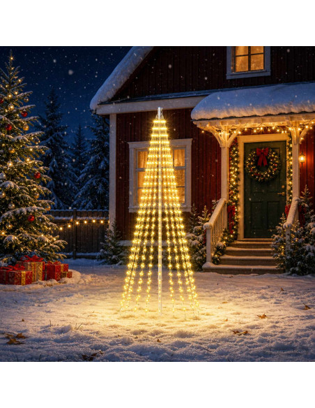 Luci per albero di Natale con 20 LED 500 LED Bianco caldo