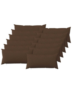 Cuscino con cuscino HEERLEN 12 pz Marrone Tessuto