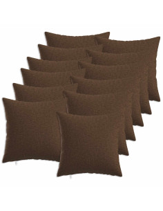 Cuscino con cuscino HEERLEN 12 pz Marrone Tessuto