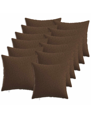 Cuscino con cuscino HEERLEN 12 pz Marrone Tessuto