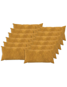 Cuscino con cuscino HEERLEN 12 pz Giallo Fleece in microfibra