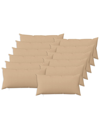 Cuscino con cuscino HEERLEN 12 pz Crema Tessuto