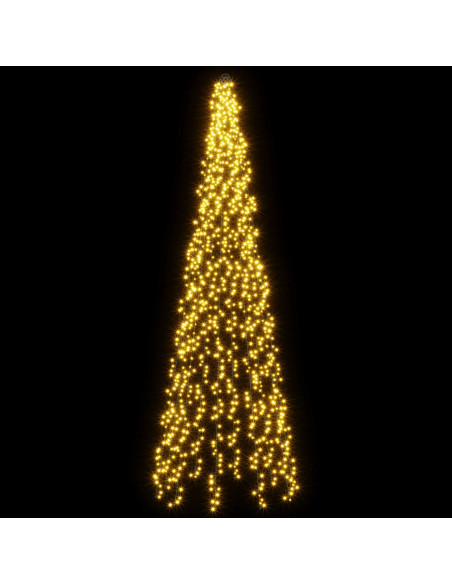 Ghirlande luminose per alberi di Natale Bianco caldo PVC
