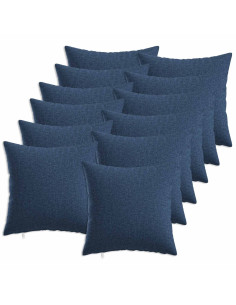 Cuscino con cuscino HEERLEN 12 pz Blu Tessuto 2