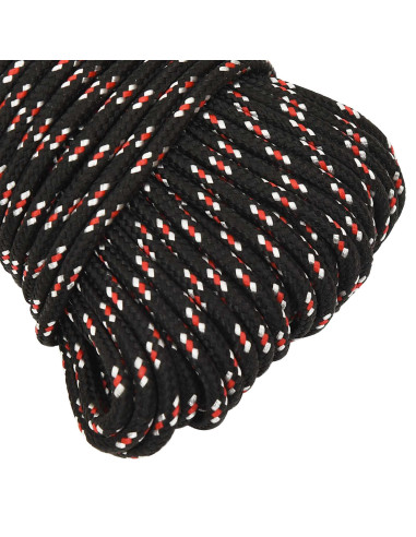 Corda multiuso 4 mm 250 m Nero e Rosso PP 105 kg Carico massimo