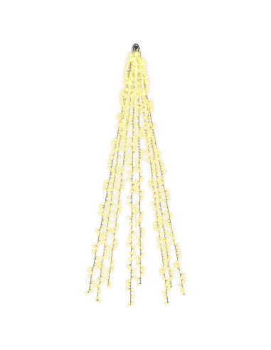 Ghirlande luminose per alberi di Natale Bianco caldo PVC