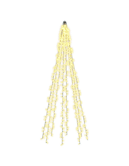 Ghirlande luminose per alberi di Natale Bianco caldo PVC