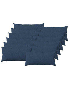 Cuscino con cuscino HEERLEN 12 pz Blu Tessuto