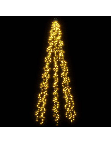Ghirlande luminose per alberi di Natale Bianco caldo PVC