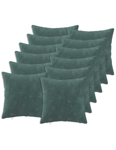 Cuscino con cuscino HEERLEN 12 pz Blu mare Fleece in microfibra