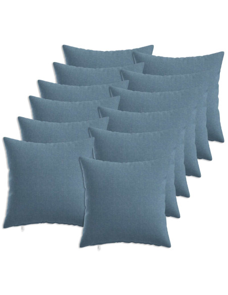 Cuscino con cuscino HEERLEN 12 pz Blu jeans Tessuto