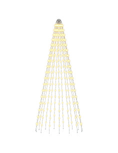 Luci per albero di Natale con 15 LED 270 LED Bianco caldo 2