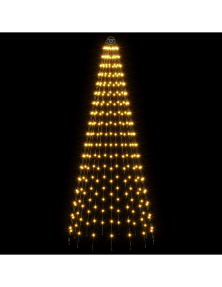 Luci per albero di Natale con 15 LED 270 LED Bianco caldo