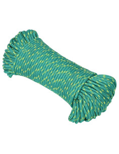 Corda multiuso 4 mm 25 m Verde PP 105 kg Carico massimo 2