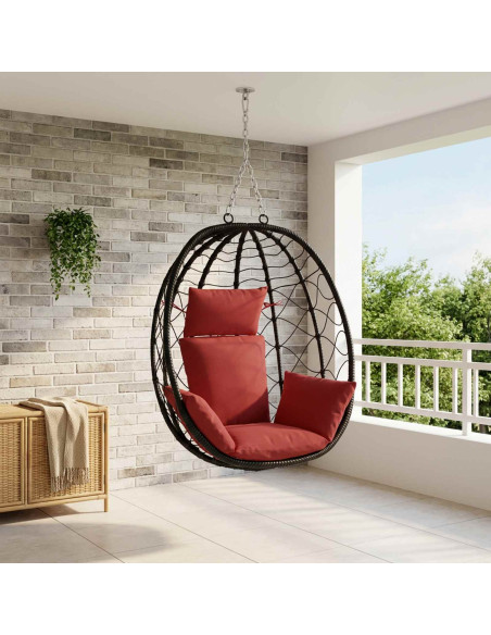 Cuscino Adirondack PUTTEN 100% Poliestere Rosso Vino