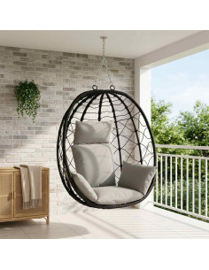 Cuscino Adirondack PUTTEN 100% Poliestere Grigio
