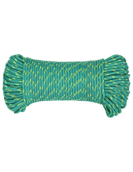 Corda multiuso 4 mm 25 m Verde PP 105 kg Carico massimo