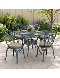 Cuscini per Seduta SOEST 4 pz 100% Poliestere Verde chiaro