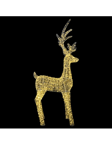 Renna di Natale luminosa a LED 1000 LED Bianco caldo